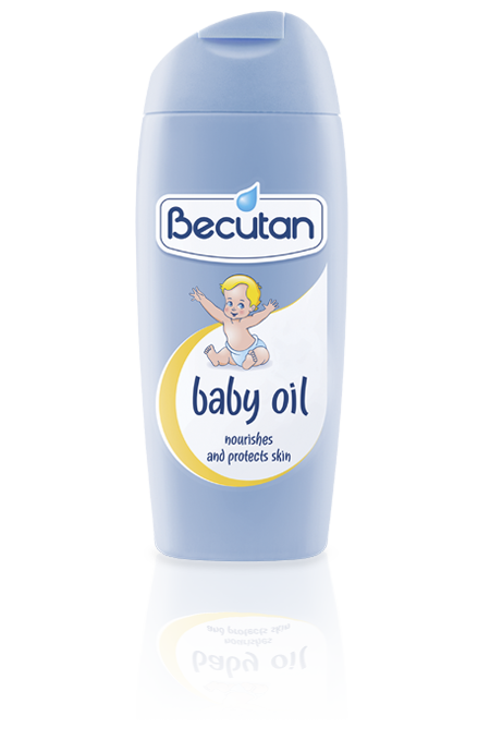 Becutan oil for baby skin care